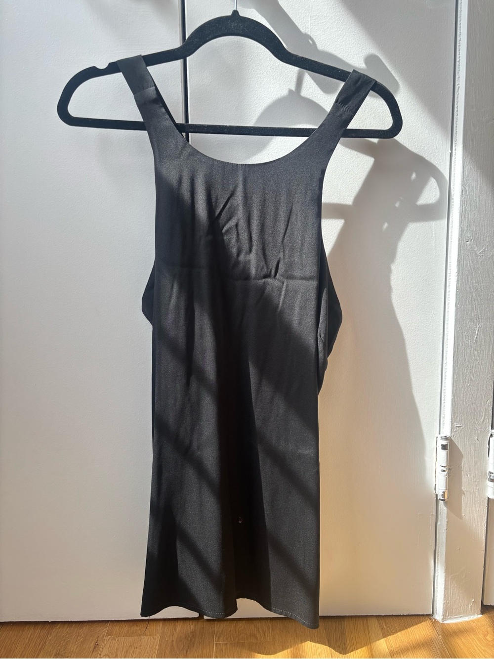 Emerson Fry Black Silk Shirt Dress